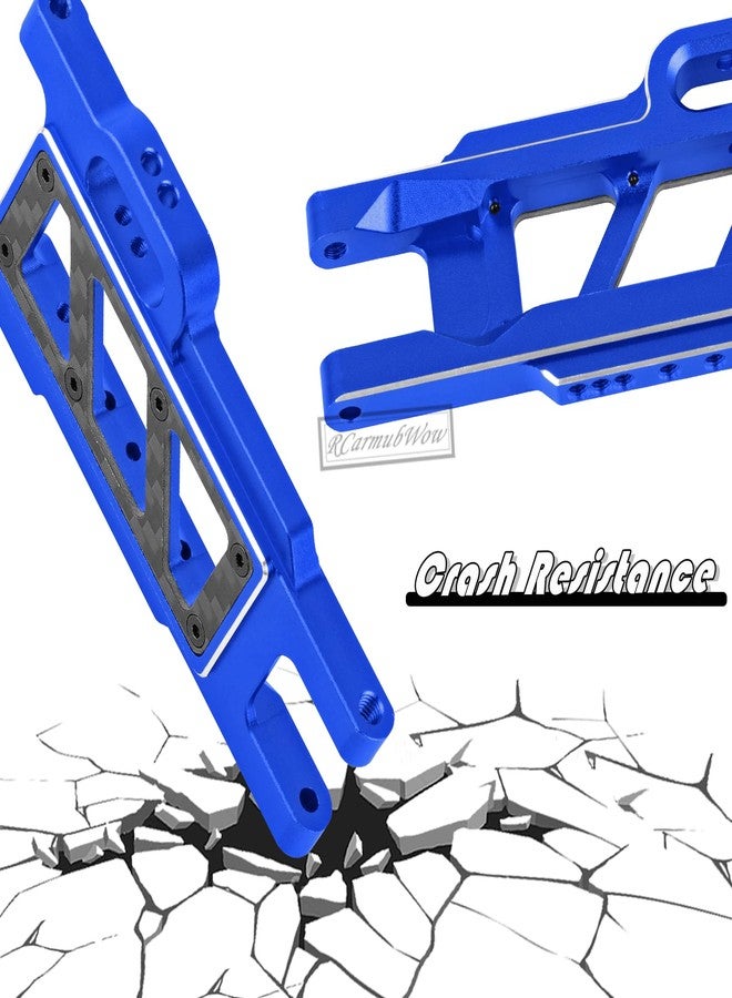 قطع غيار مُحسّنة لأذرع التعليق RCarmubWow RC لسيارات Slash 4x4 (VXL) وRustler 4x4 (VXL) وStampede 4x4 (VXL) وHoss 4X4 VXL وJat0 4X4 (VXL) بمقياس 1/10، أذرع أمامية وخلفية من سبائك الألومنيوم، بديل للأرقام #3655 و#6823، لون أزرق داكن - Image 5